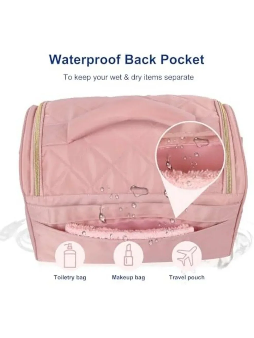 Large Travel Toiletry & Makeup Organizer Bag for Women - Stylish & Spacious
